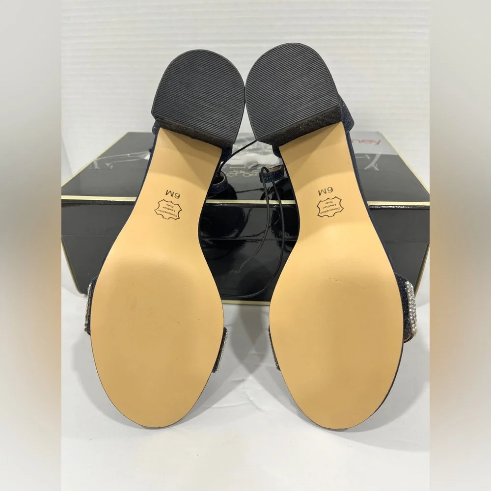 I. Miller Shoes Womens Emely Buckle Open Toe Block Heel‎ Pumps. Size 6M. Navy